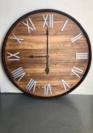 30 Large Wine Barrel Wooden Wall Clock