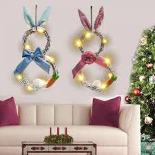 easter decorations outdoor led bunny