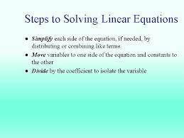10 solving equations review steps to