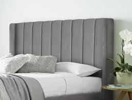 Camden Ottoman Grey Velvet Bed Frame
