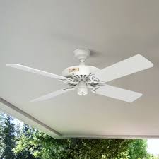 hunter original indoor outdoor 52 ceiling fan white white blades