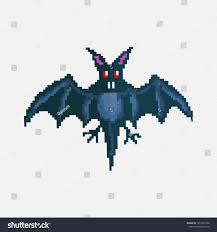 Halloween Bat Isolated Vector Pixel Art : image vectorielle de stock (libre  de droits) 1519761266 | Shutterstock