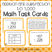 3rd graders are natural doers, always ready for exciting challenges. 3rd Grade Addition And Subtraction To 1 000 Task Cards The Teacher Next Door