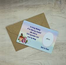 personalised message card for your