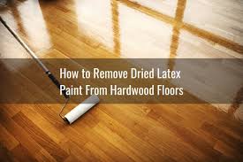 how to remove paint from hardwood