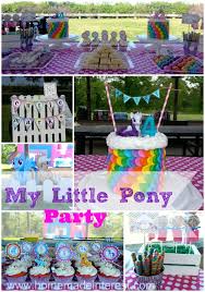 my little pony party home made