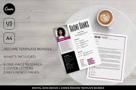 Logo, flyer, cover page & photo designing website free tools try it more times and by adding your master. Canva Resume Template Pack Creative Canva Templates Creative Market