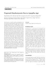 pdf fingernail onychomycosis due to
