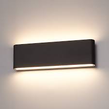 dimmable led wall light dallas xl black