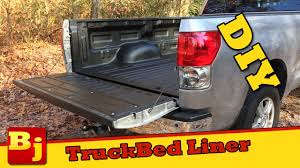 Truck bed mats are made from a thick rubber made from recycled tires. How To Spray On Bedliner Youtube