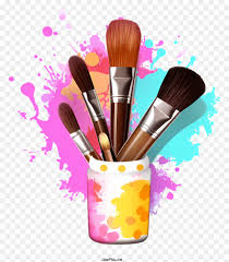 artistic makeup brushes png
