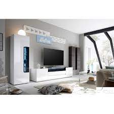 Lima Ii High Gloss Lacquered Tv Wall