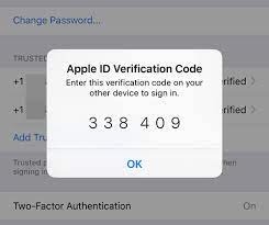 generate a verification code for apple