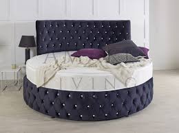 Emperor Upholstered Round Bed Luxury