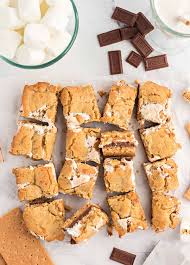 smores cookie bars recipe shugary sweets