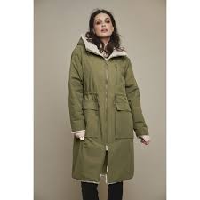 Rino Pelle Reversible Long Hooded Coat