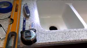 how to replace a corian resin sink