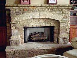 Arch Stone Fireplace Remodel