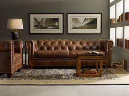 colors go with a brown leather sofa