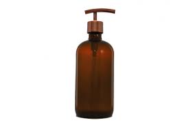 Amber Apothecary Glass Soap Dispenser