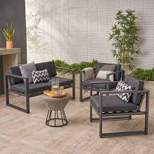 Outdoor 4 Seater Aluminum Set With