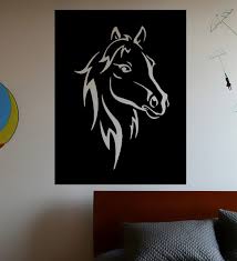 Iron Horse Wall Art In Black By