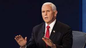 Former vice president mike pence was heckled with boos and calls from the audience of being a traitor during his speech at the road to majority policy conference on friday. Mike Pence Sosok Tenang Pendamping Setia Trump