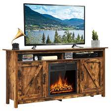 Industrial Fireplace Tv Stand