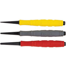 stanley nail punch set 3 piece 58 930