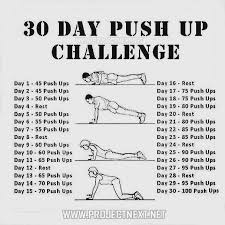 100 Push Ups By The End Of The Month 30 Day Workout