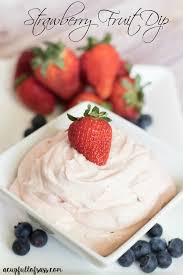 easy strawberry fruit dip a cup full