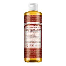 Amazon.com: DR. BRONNER's CSEU16 18-in-1 Hemp Eucalyptus Pure-Castile  Liquid Soap, 16-ounces : Health & Household