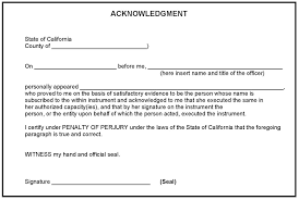 4 Free Sample Certificate Of Acknowledgement Template In