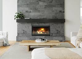 Minimalist Inbuilt Wood Fireplace By