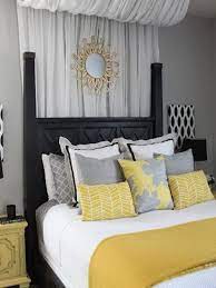 gray and yellow bedroom ideas design