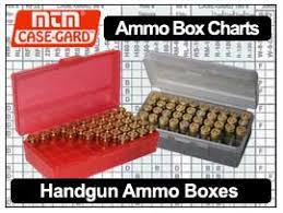 Mtm Ammunition Box Charts For Rifles And Handguns By Case Gard