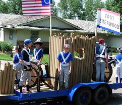 We found an old mobile home frame and built a platform. Fourth Of July Parade Float Ideas