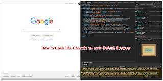 how to open the browser console on