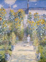 The Garden Art Print By Claude Monet