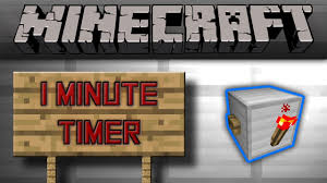 Minecraft Smallest 1 Minute Timer Tutorial Youtube