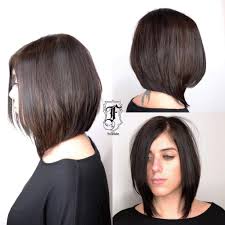chic long angled bob with layers and