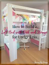 Similar to bunk beds, loft beds are raised up off the floor, providing room for a desk, bookcase, or another piece of furniture underneath. How To Build A Loft Bed With Desk And Storage Diy Loft Bed With Desk