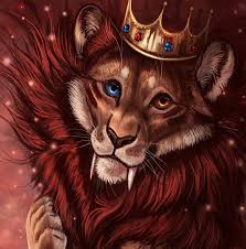 hd wallpaper lion crown art king of