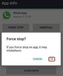 fix whatsapp not responding