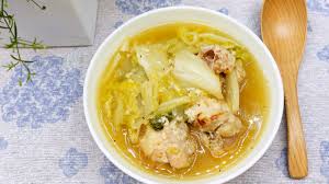 chinese cabbage soup using shio koji