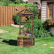 Rustic Wooden Wishing Well With