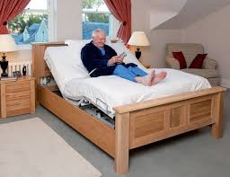 Oak Adjustable Bed For One Person