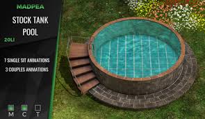 Choose from 12' diameter all the way up to 30'! Second Life Marketplace Madpea Stock Tank Pool