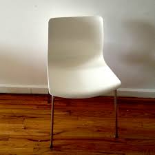 White chair wooden legs ikea chairs home design. 5 Dining Room Chairs Ikea Erland In White Apartment Therapy S Bazaar