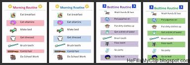He Fills My Cup Free Printable Morning Bedtime Routine